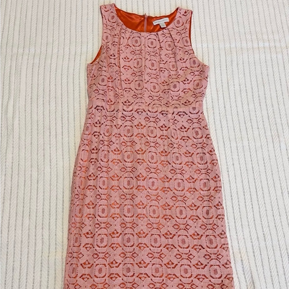Elegant Pink Lace Dress